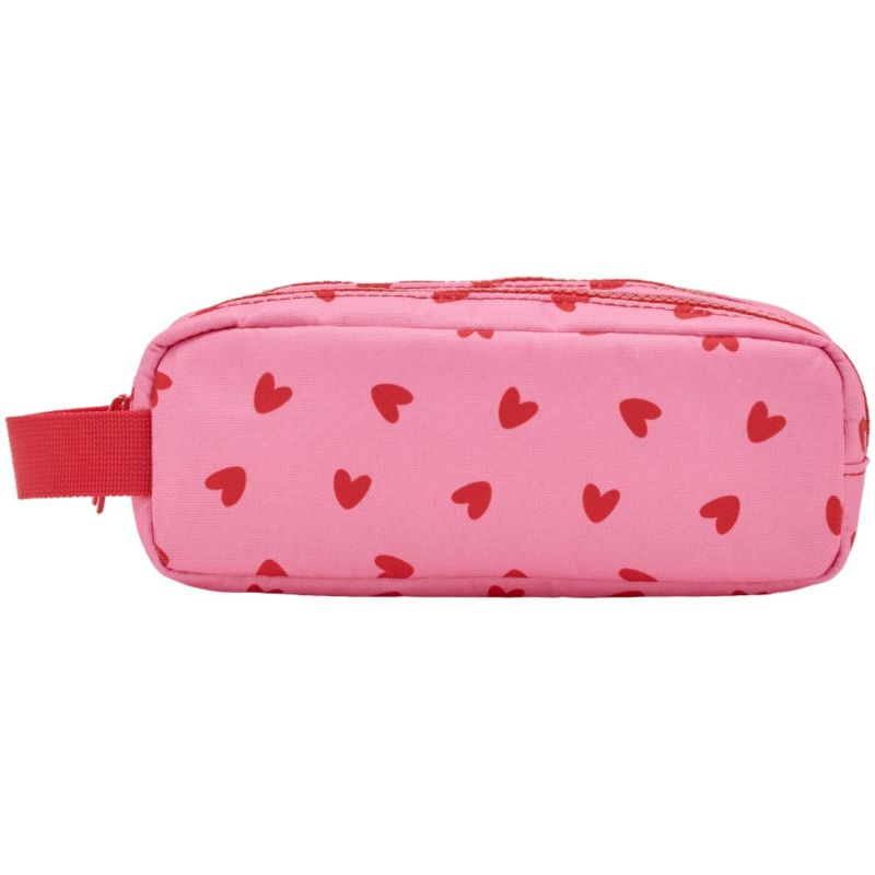 Trousse double compartiment Cœurs Rouges Atelier Wagram Produit 1