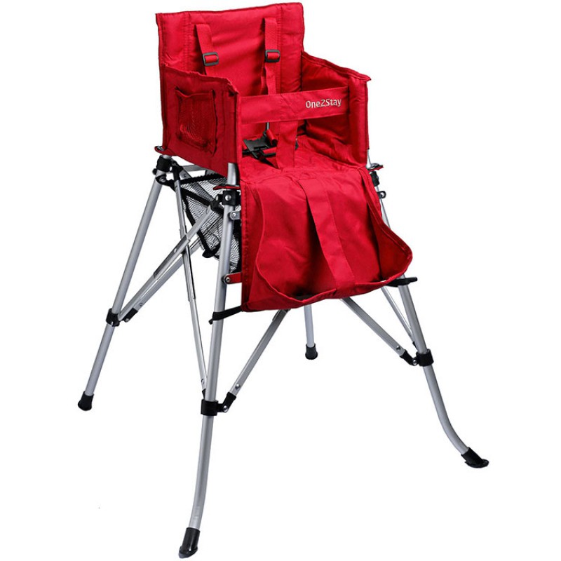 Chaise haute pliante nomade One2Stay rouge FemStar