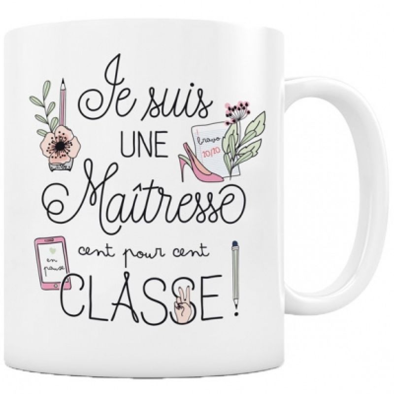 Mug Maîtresse 100% classe Créa Bisontine