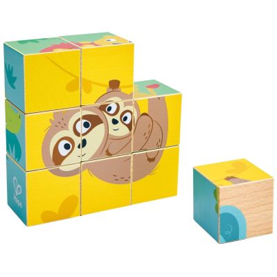 Puzzle cube animaux de la jungle Hape