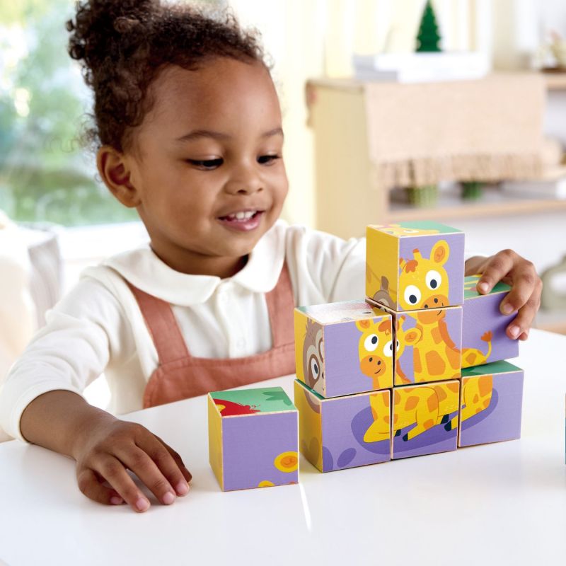 Puzzle cube animaux de la jungle Hape Ambiance 2