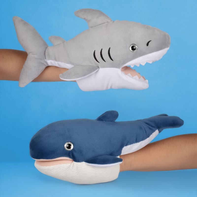 Marionnette TRESORS MARINS MARIO Baleine (30 cm) Histoire d'Ours Ambiance 2
