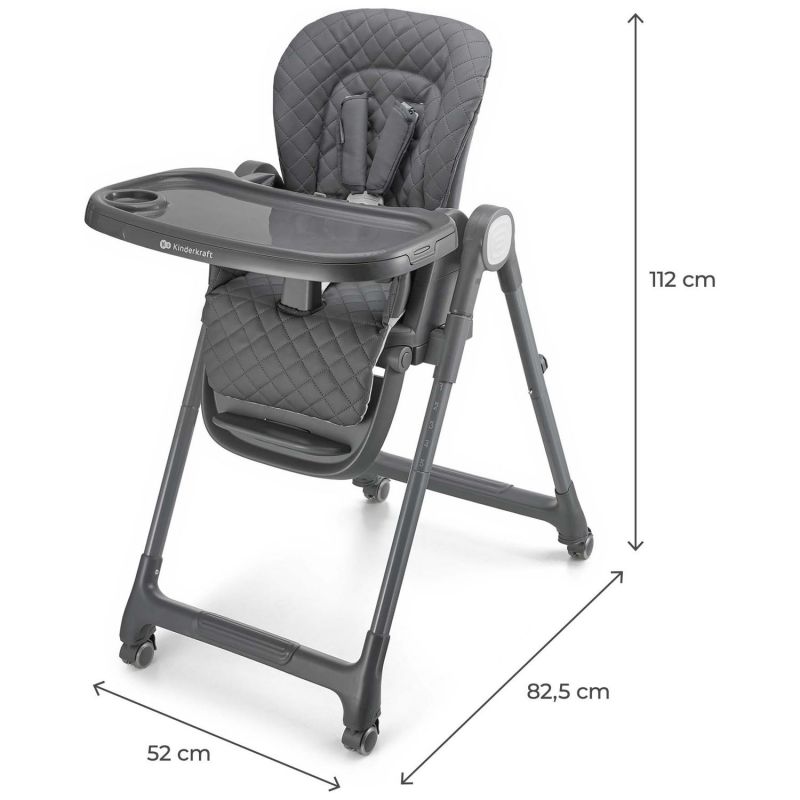 Chaise haute 3 en 1 Tulo Grey Kinderkraft Produit 7