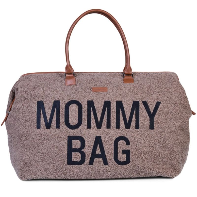 Sac à langer Mommy Bag Signature Teddy Soft Brown Childhome Produit 1