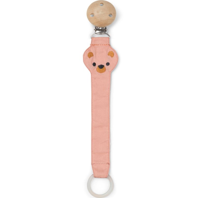 Attache sucette Ours teddy rose Franck & Fischer