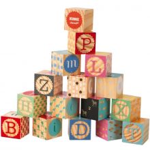 Cubes empilables Kubix Alphabet (16 cubes)  par Janod 