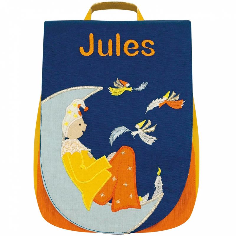 Sac à dos clair de lune (personnalisable) L'oiseau bateau