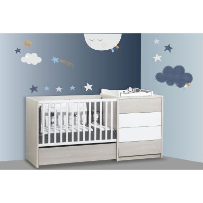 Stickers Etoiles Et Nuage Merlin 60 X 80 Cm Sauthon