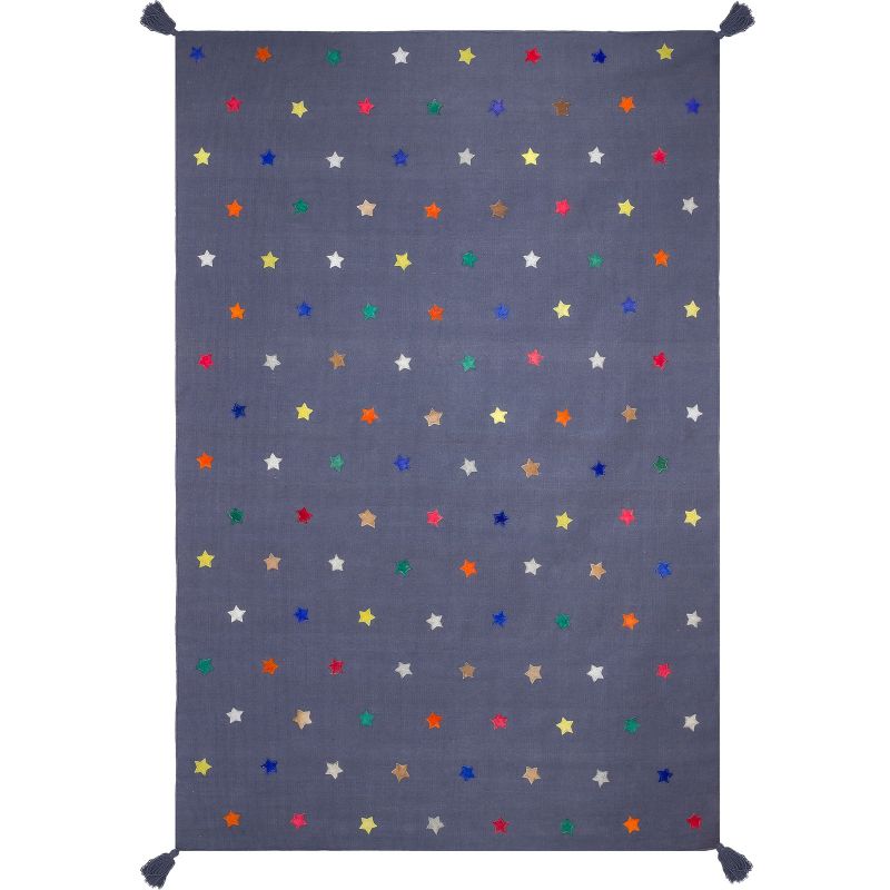 Tapis gris étoiles multicolores (110 x 160 cm) AFKliving
