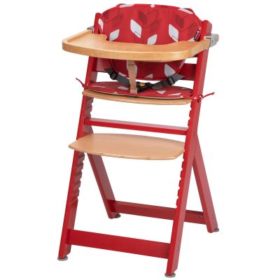 Chaise haute évolutive Timba Raspberry red avec coussin Red campus Safety 1st