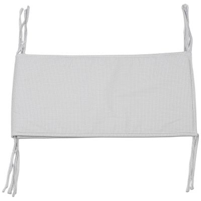 Tour de lit Little Bloom Vichy Gris (120x60 cm) Pasito a pasito