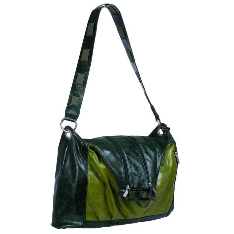 Sac à langer V-Bag simili cuir vert Lässig