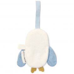 Doudou attache-tétine en gaze de coton Chouette Forest Friends