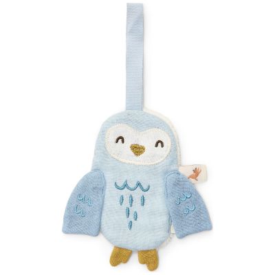 Doudou attache-tétine en gaze de coton Chouette Forest Friends Little Dutch