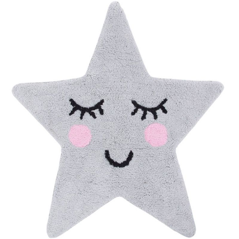 Tapis Sweet Dreams grey star (70 x 67 cm) sass & belle