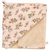 Cape de bain bambou et gant fleurs et beige BB & Co Produit 1