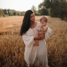 Range sucette en silicone Powder blue