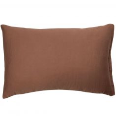 Taie d'oreiller pur coton Terracotta (40 x 60 cm) - Kadolis