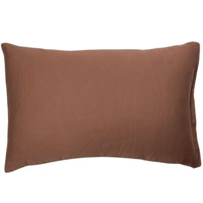 Taie d'oreiller pur coton Terracotta (40 x 60 cm)