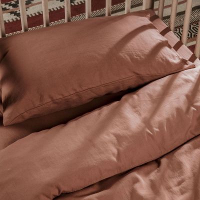 Taie d'oreiller pur coton Terracotta (40 x 60 cm)