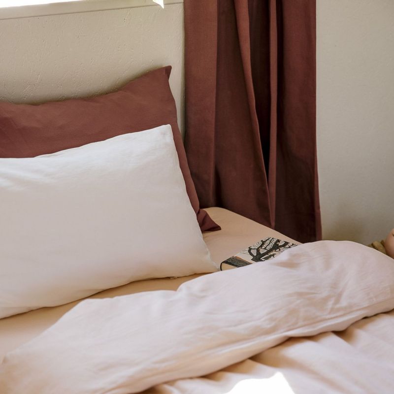 Taie d'oreiller pur coton Terracotta (40 x 60 cm) Kadolis Ambiance 5