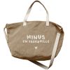 Sac cabas XL velours beige Minus en vadrouille Zakuw Produit 1