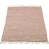Tapis rectangulaire en jute nature et rose (90 x 180 cm) - Kids Depot Tapis rectangulaire en jute nature et rose (90 x 180 cm) - Kids Depot