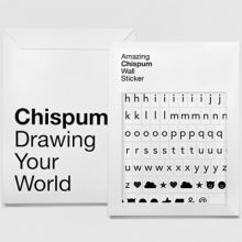 Stickers muraux magnétiques Alphabet  par Chispum