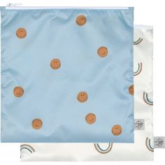 Lot de 2 pochettes pour Snack Happy Rascals Smile - Lässig 