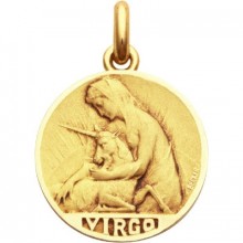 Médaille signe Vierge (or jaune 750°)  par Becker