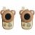 Variation Marron, beige du produit Paire de Talkie-Walkie Zoo Ours de la marque The Zoofamily