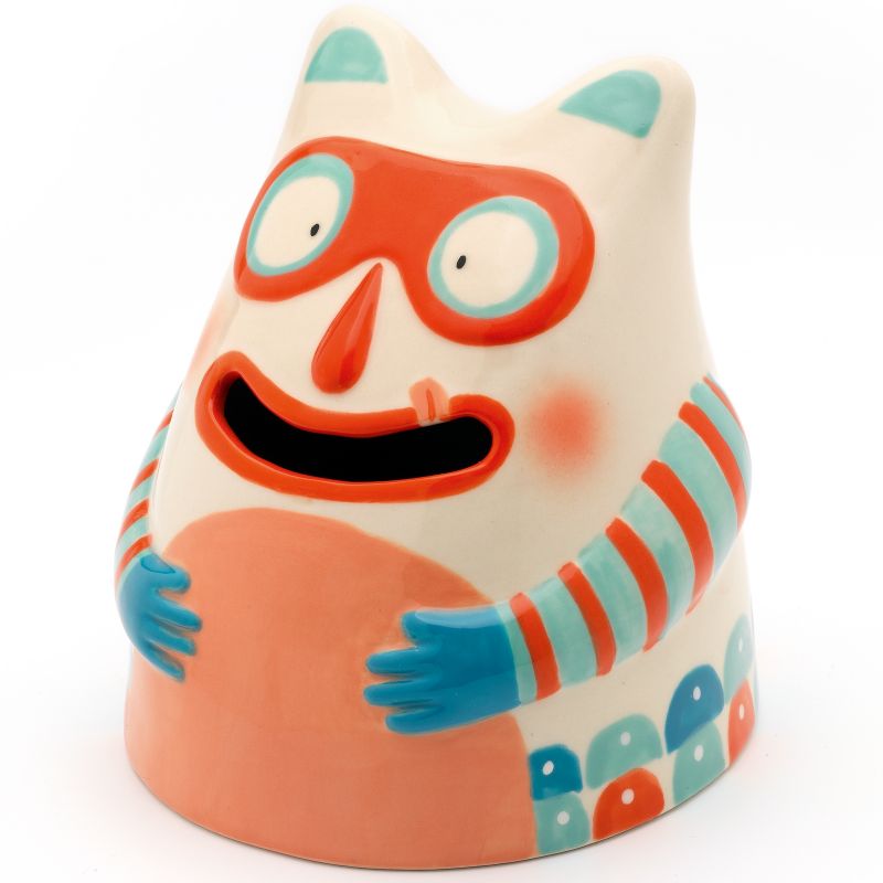 Tirelire chat Glouton masqué Djeco