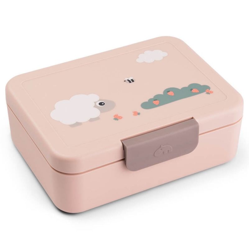Boîte à goûter avec séparateur Tiny farm Rose Done by Deer Produit 1