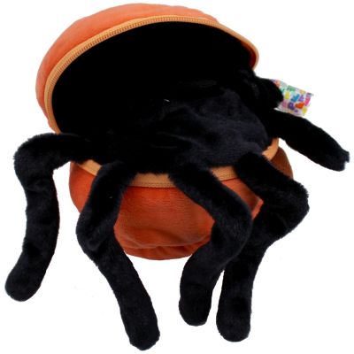 Peluche Les Flipetz Pumpet l'Araignée-Citrouille Les Déglingos