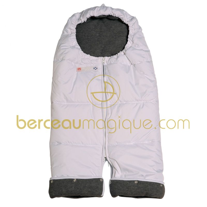 Combizip blanc et gris foncé Red Castle