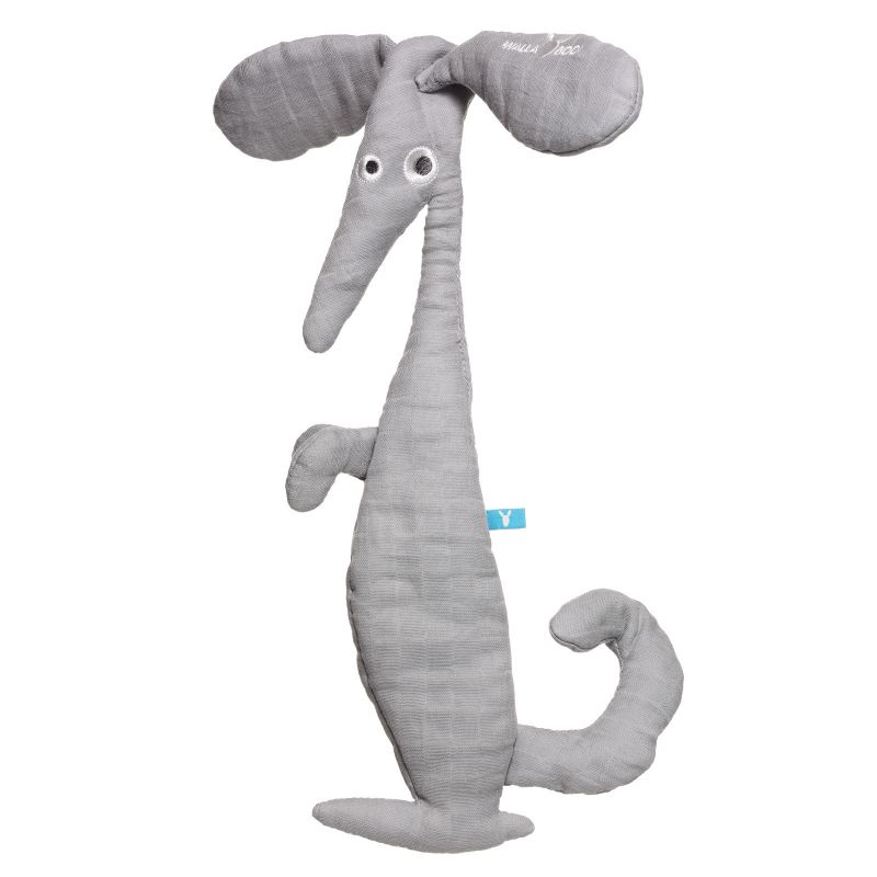 Doudou souris mousseline de coton Gris Wallaboo