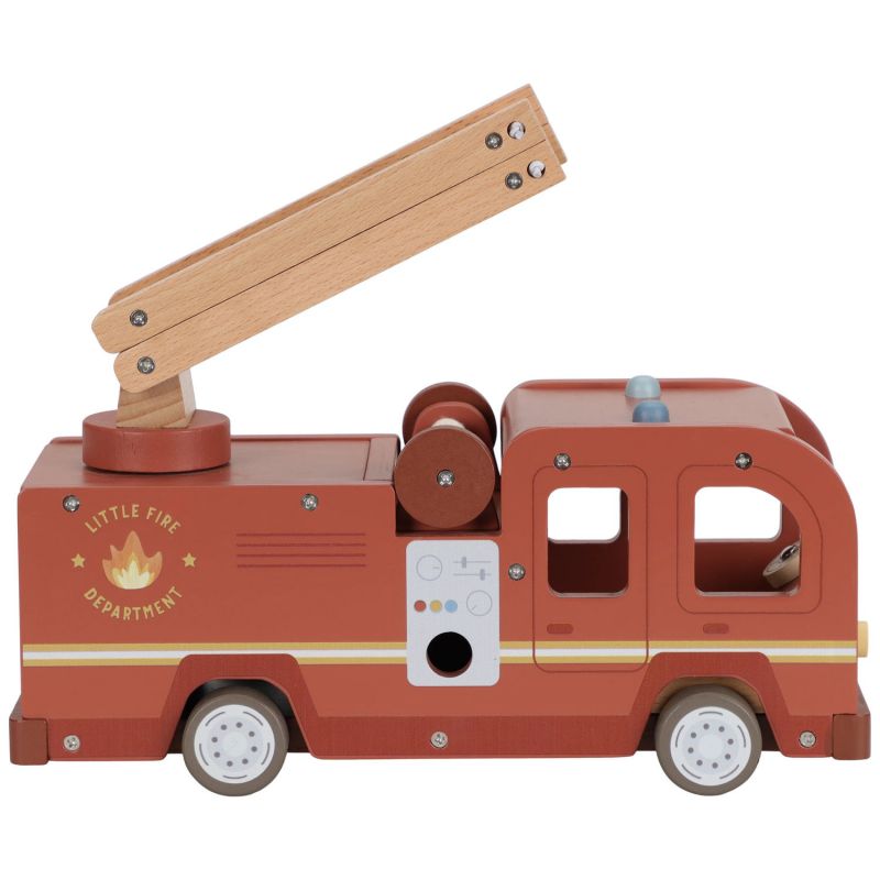 Camion de pompiers et accessoires en bois Little Dutch Produit 1