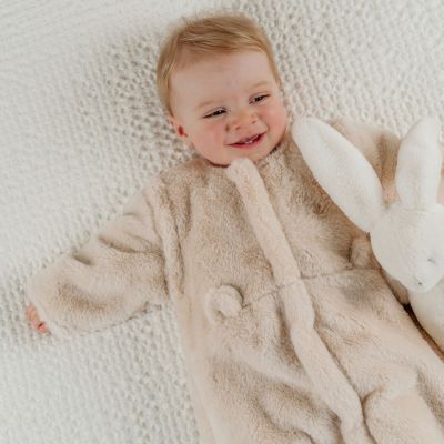 Gigoteuse en fausse fourrure beige (50 cm)