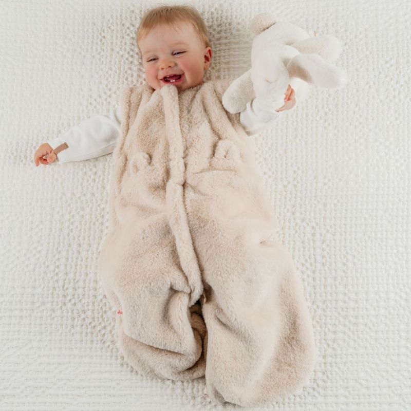 Gigoteuse en fausse fourrure beige (50 cm) Noukie's Ambiance 3