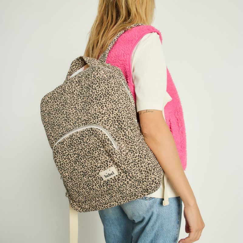 Sac à dos à langer Léopard beige BEBEL Ambiance 5