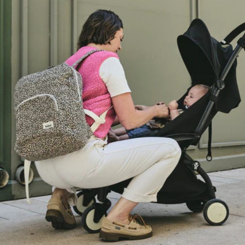 Sac à dos à langer Léopard beige BEBEL Ambiance 7
