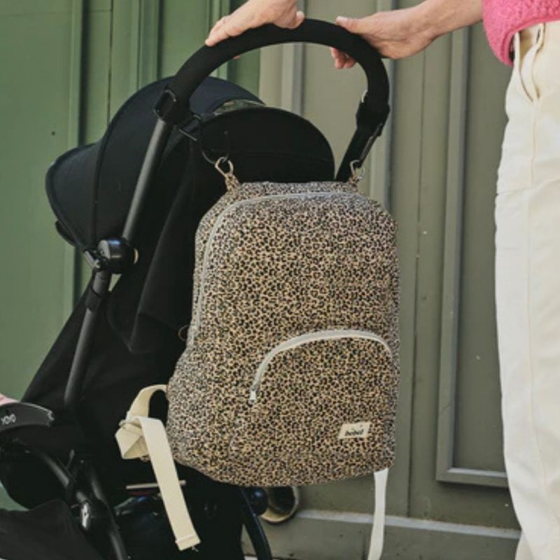 Sac à dos à langer Léopard beige BEBEL Ambiance 9