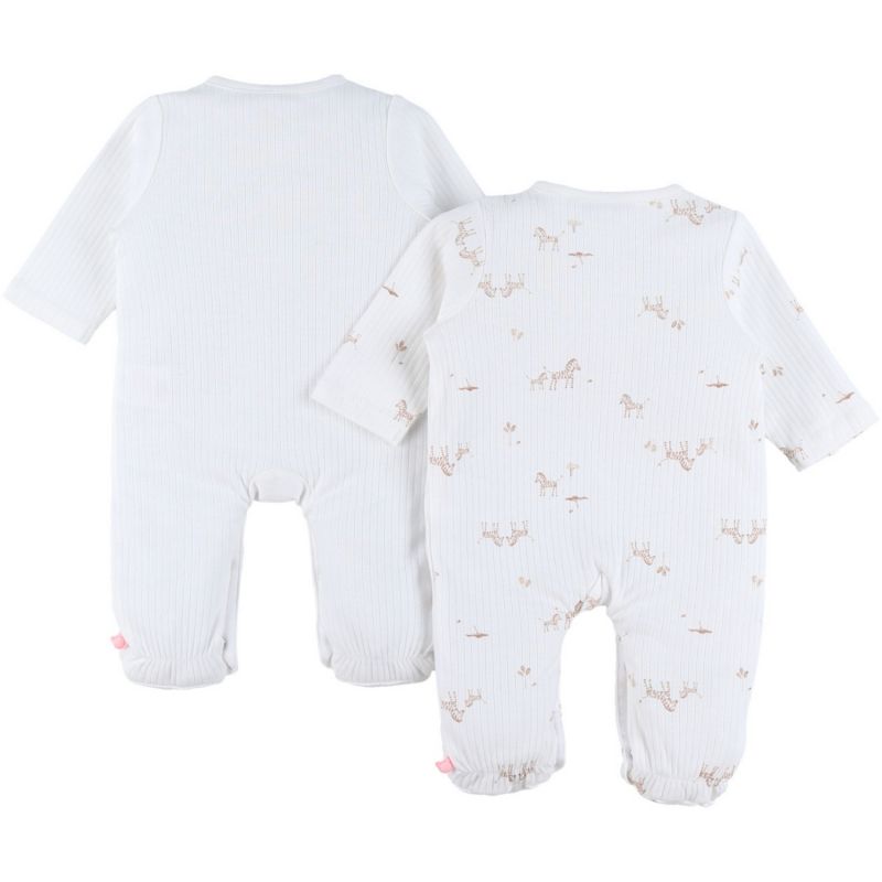 Lot de 2 pyjamas Jersey Zèbre (6 mois) Noukie's Produit 3