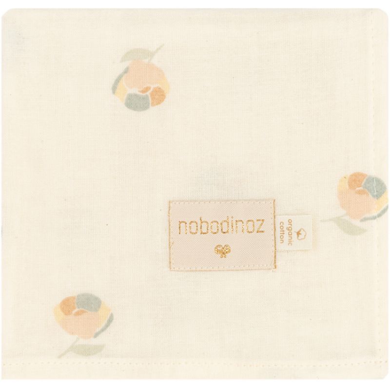 Lange en coton bio Baby Love fleur Blossom (70 x 70 cm) Nobodinoz