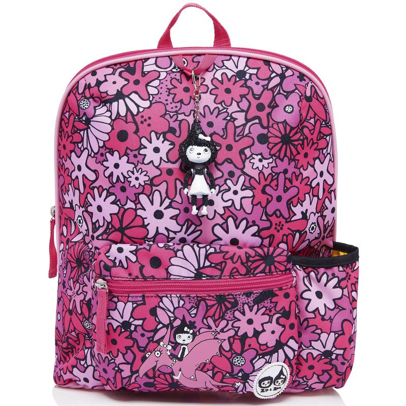 Sac à dos enfant Floral Pink rose Zip & Zoé