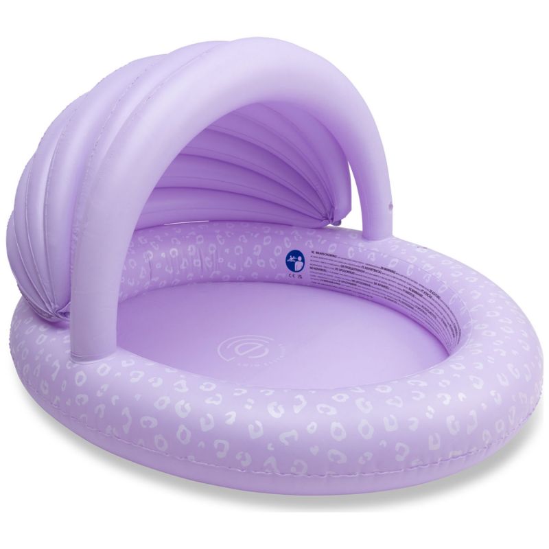 Piscine enfant avec auvent Léopard lila (100 cm) Swim Essentials Produit 1
