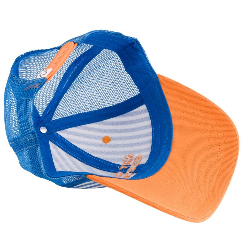 Casquette enfant trucker rayée Art of Siesta bleu et orange (7-12 ans) Chamaye Produit 5
