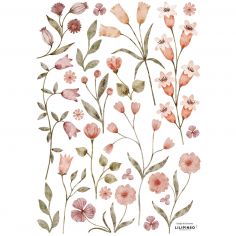 Planche de stickers A3 Jolies fleurs - Lilipinso