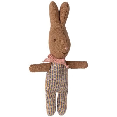 Lapin My rose et bleu à carreaux