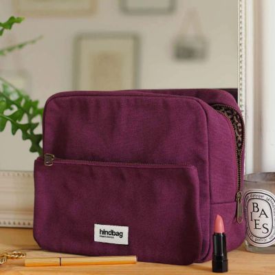 Trousse de toilette XL Alix Prune